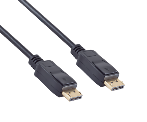 DisplayPort 1.4 Kabel, 2x DP Stecker, 8K, Box, 1m Unterstützung 8K/60Hz, 32.4GbpS, schwarz